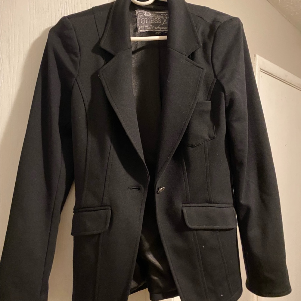 Guess Jeans Black Coat
